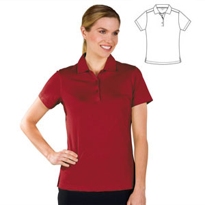 Monterey Club Microfiber matching knit collar Solid Short Sleeve Polo Shirt