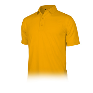 Monterey Club 100% Polyester Texture Horizontal Edge-Line Solid Tailored Collar Short sleeve Polo Shirt