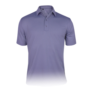 Monterey Club 100% Polyester Texture Solid Tailored Collar Short sleeve Polo Shirt