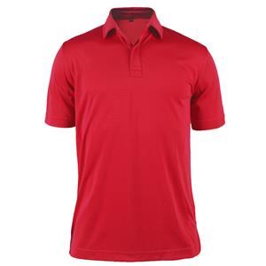 Monterey Club Polyester 97%/Spandex 3% Pique,Solid Hidden Placket Tailored Collar Short sleeve Polo Shirt